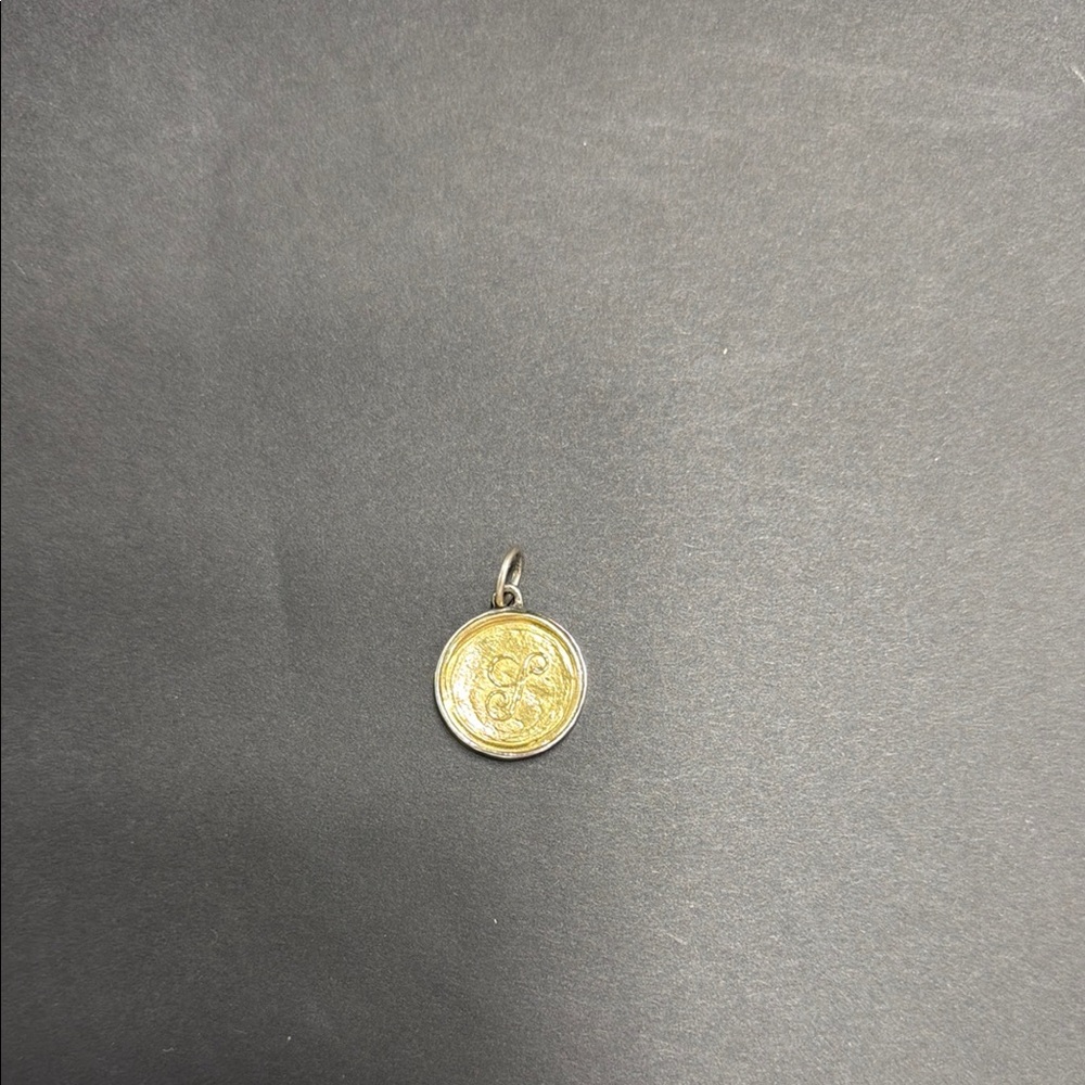 Waxing Poetic Round Insignia letter”S”